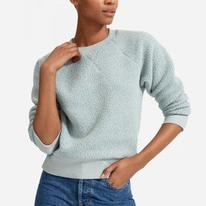 Everlane ReNew Fleece Raglan Sweatshirt in Light Blue/Teal